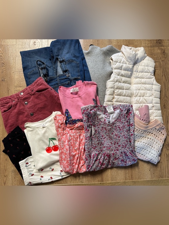 Mixed Brands Other - Girls 6/7 Clothing Bundle Gap Old Navy OshKosh Cherry Floral 10pc